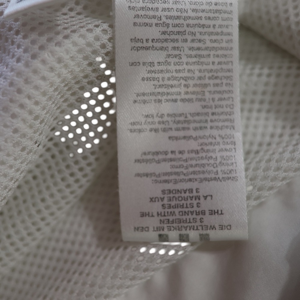 Adidas Vintage 2005 Men White Navy Blue Lime Green Windbreaker Jacket 525316 - Picture 5 of 12